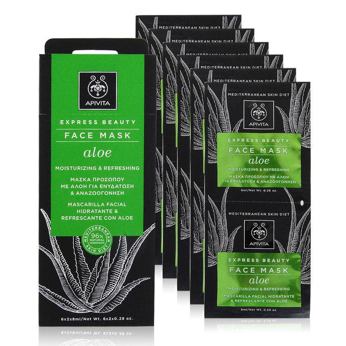 APIVITA 艾蜜塔 - 蘆薈高效保濕面膜(8mlX12)