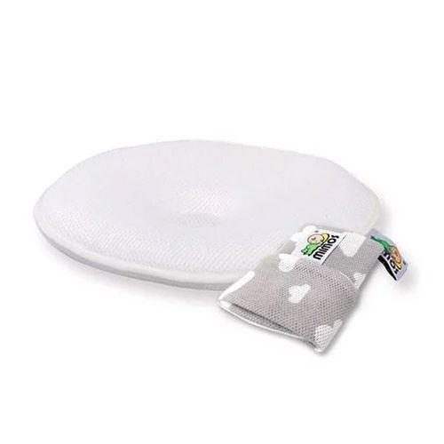 西班牙 MIMOS - 3D 自然頭型嬰兒枕-枕頭x1+雲朵灰枕套x1