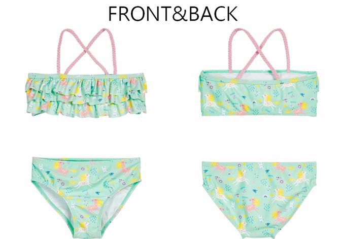 德國Playshoes - 抗UV防曬比基尼兩件組兒童泳裝-獨角獸