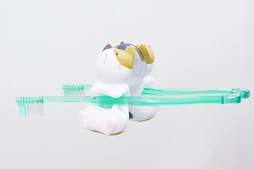 日本 Hashy - 造型牙刷支架-貓咪-花貓