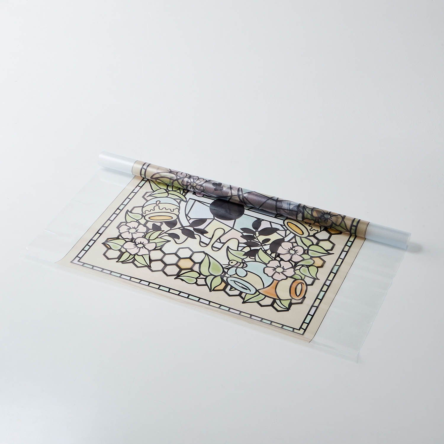 日本千趣會 - 迪士尼 日本製 90%抗UV光影窗貼(靜電式)-小熊維尼 (92×90cm)