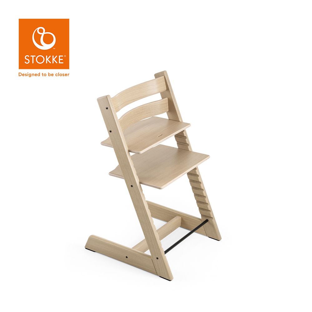 Stokke - 挪威 Tripp Trapp 成長椅經典橡木系列-橡木天然色