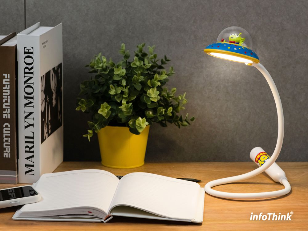 Infothink - 三眼怪系列 USB充電LED任意彎飛碟燈