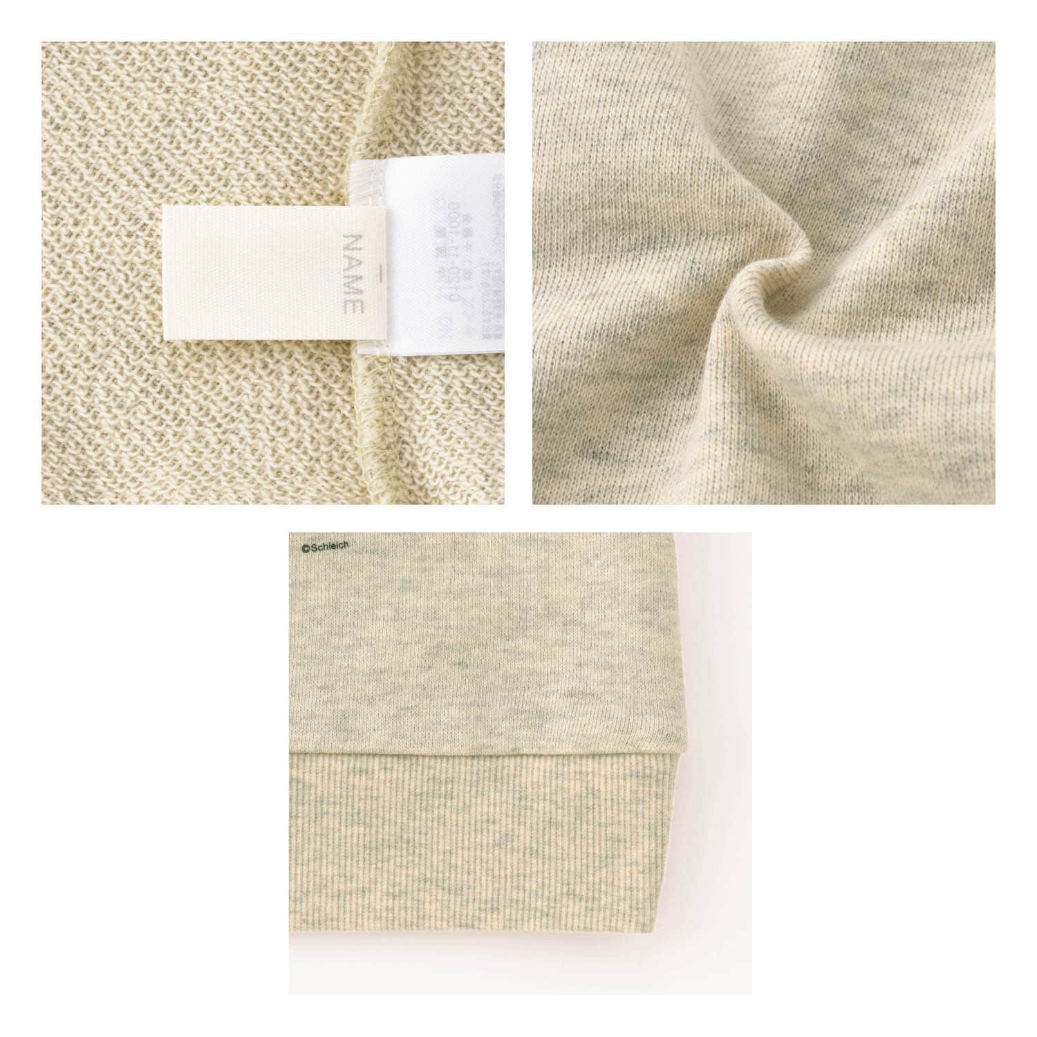 日本千趣會 - Schleich 防風領裏毛印花長袖上衣-恐龍世界-灰黑x迷彩