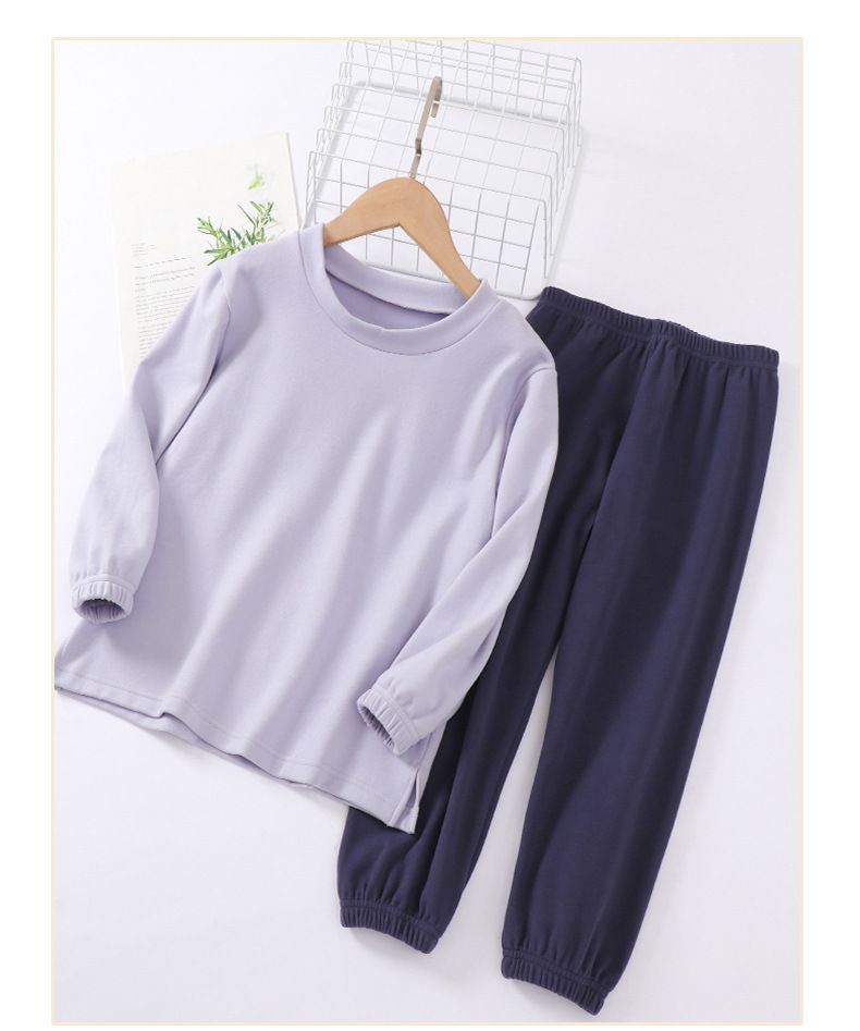 MAMDADKIDS - 加厚保暖長袖家居服套裝-杏+灰