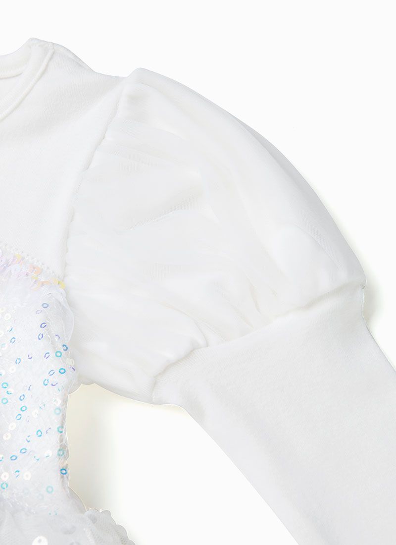 韓國 OZKIZ - 白雪天使洋裝(附發光髮飾)-白