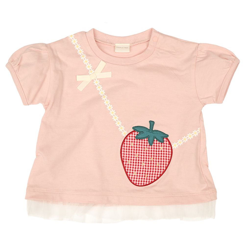 短袖趣味T恤-粉紅色