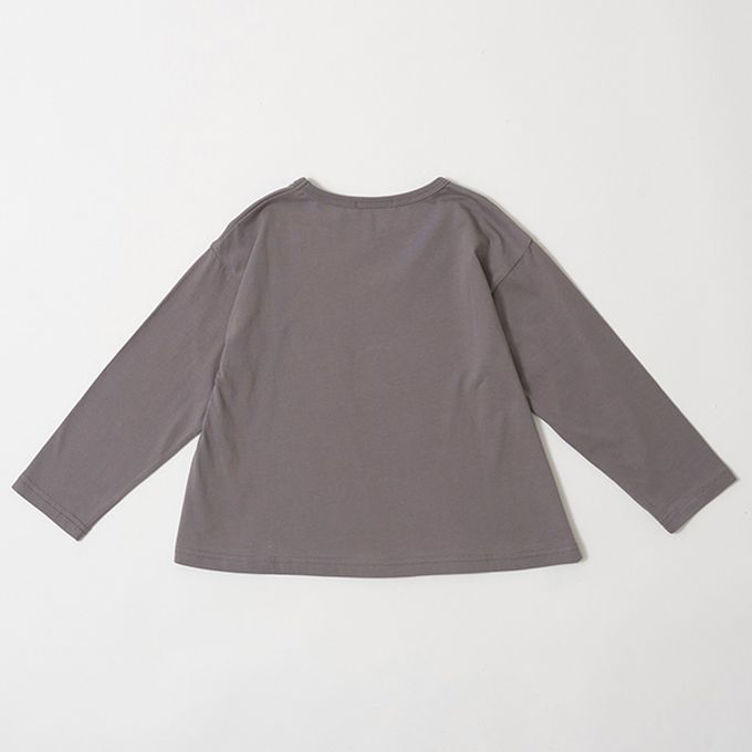 日本 Lycee mine - 純棉不易皺女孩印花長袖上衣-小熊-薄荷綠