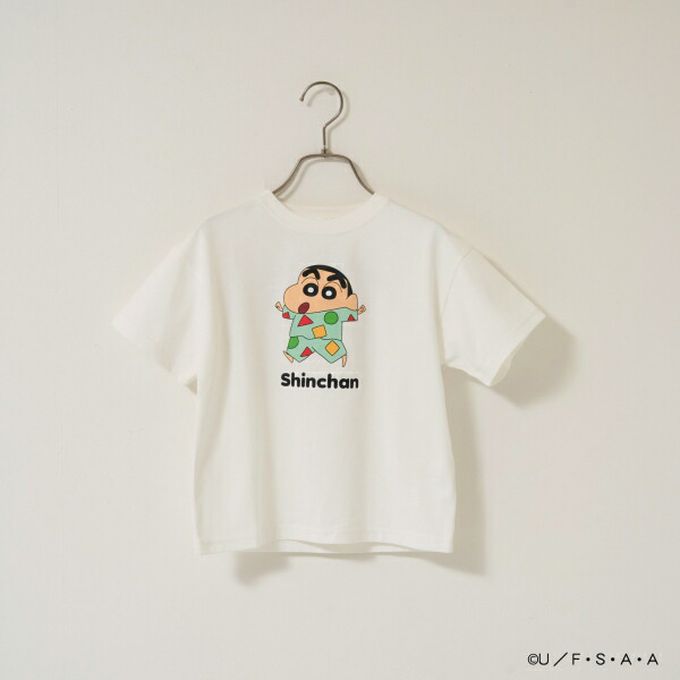 日本 b-ROOM - 聯名限定 短袖上衣-卡通人物動感超人-白