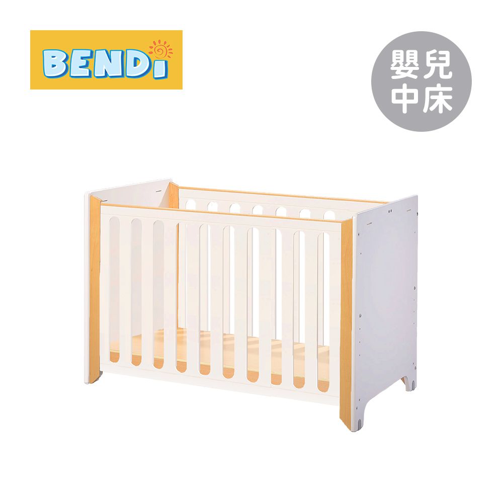 More Wood 美型原木嬰兒中床 無升降 (床架+有機眠床墊)