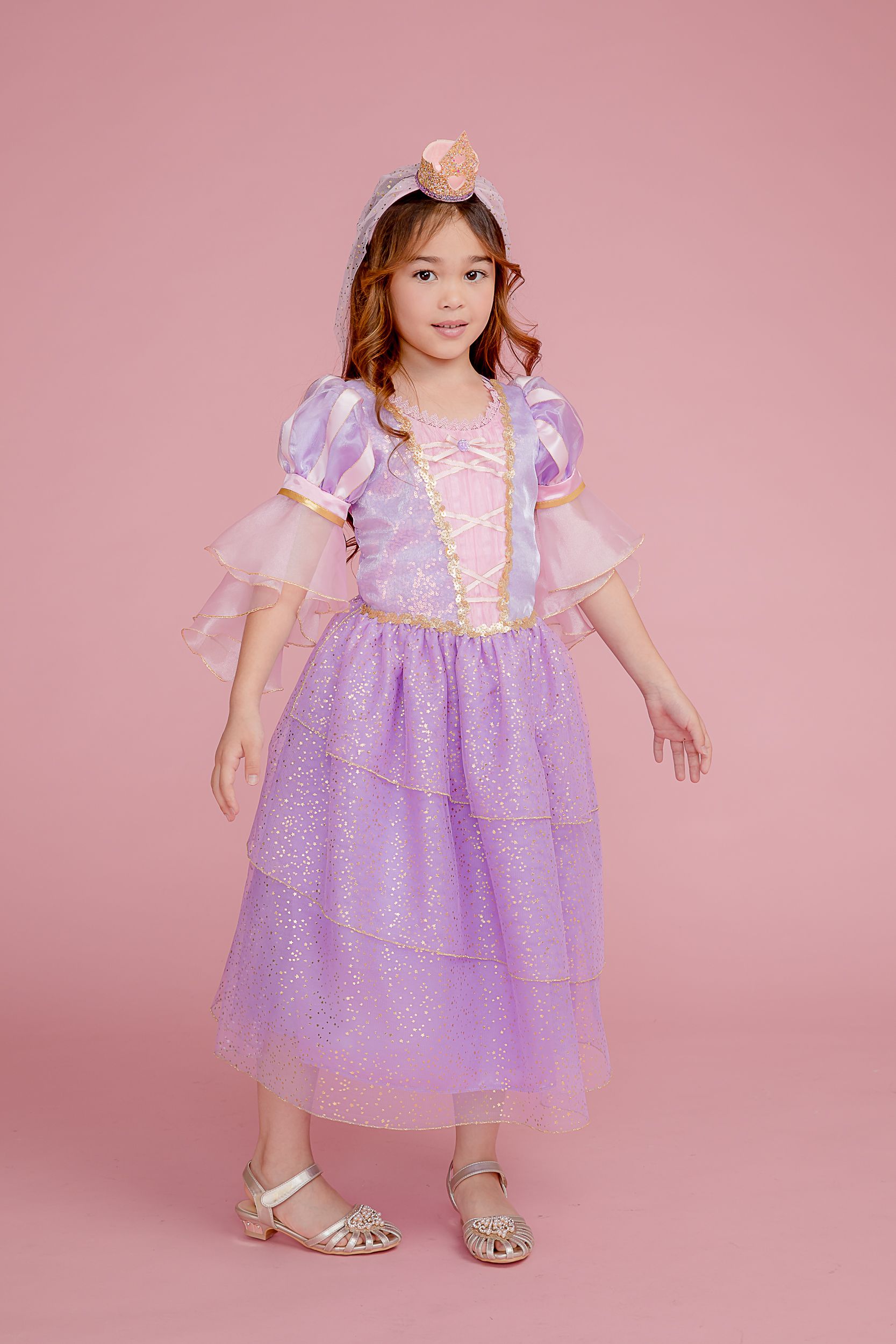 Love, Charlotte - 長髮公主裝-長裙洋裝-內含洋裝+皇冠頭箍