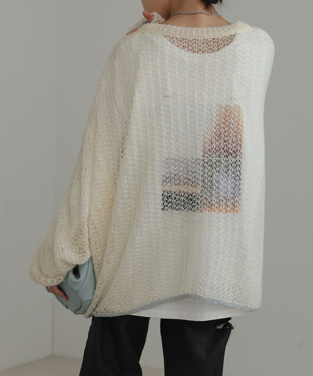 日本 Bab - 100%棉 寬鬆落肩印花長T-深灰