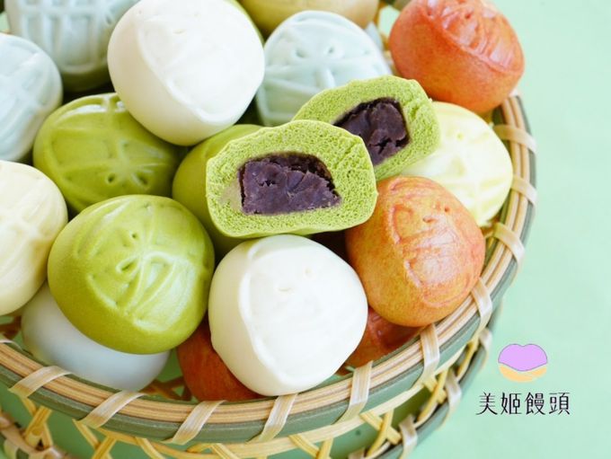 美姬饅頭 - 一口小甜粽鮮乳造型紅豆包-20g*12顆
