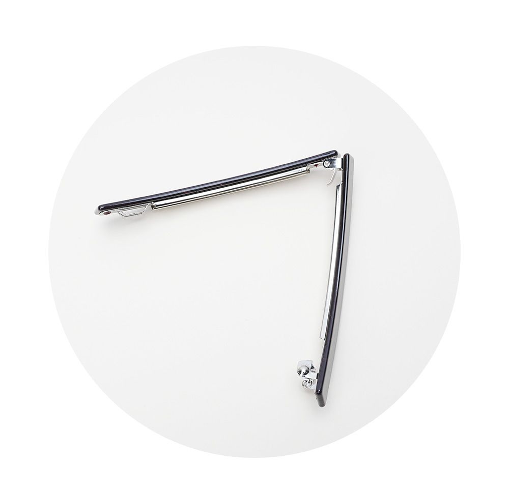 韓國 Soo&Soo - 正韓製CREATION FRANCE扣式髮夾-黑