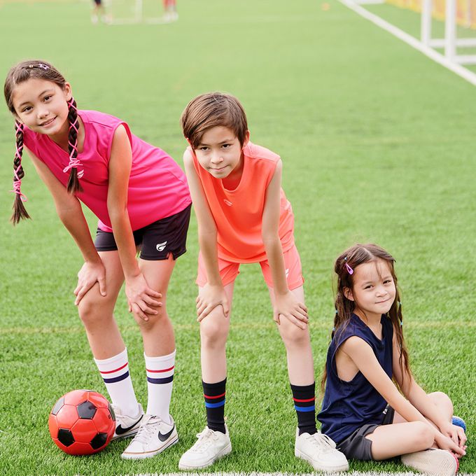 GIAT - 兒童盾形排汗背心-白色