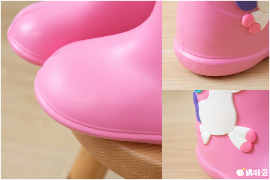 Cheerful Mario - 兒童雨鞋-粉色小馬