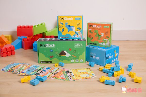 AniBlock 安尼博樂 - AR積木拼圖-2色-(橘色&綠色)