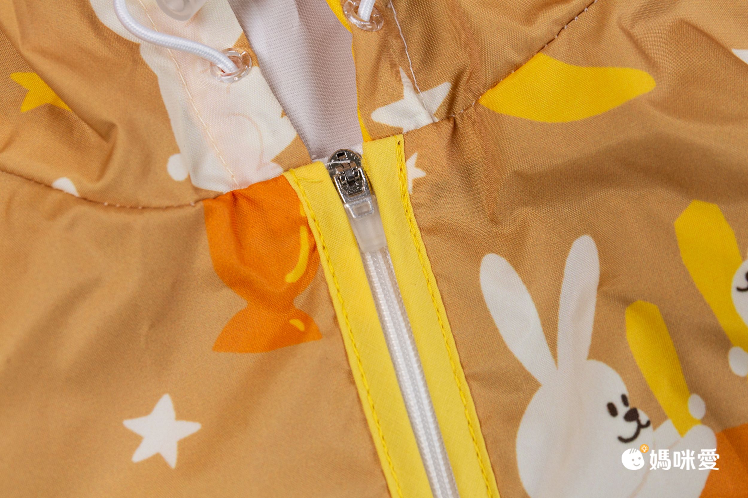 韓國 Bebe Chouette - (有帽繩)防風連帽兒童斗篷雨衣-和平白鴿