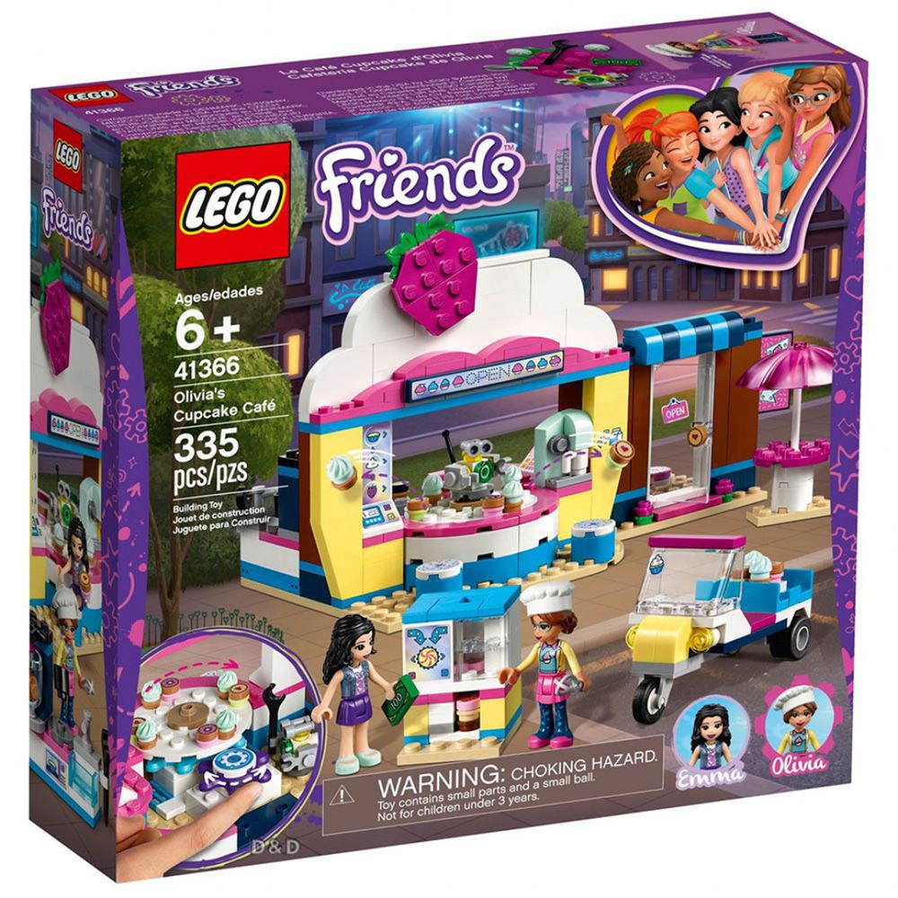 樂高lego 樂高friends 姊妹淘系列 奧麗薇亞的杯子蛋糕屋 335pcs 媽咪愛