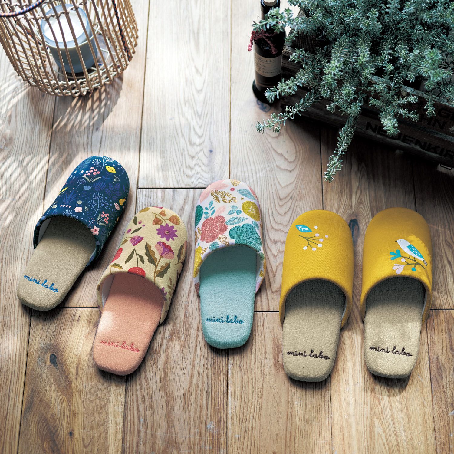 日本千趣會 - mini labo 質感室內拖鞋-週日在鄉村 (23-25cm)