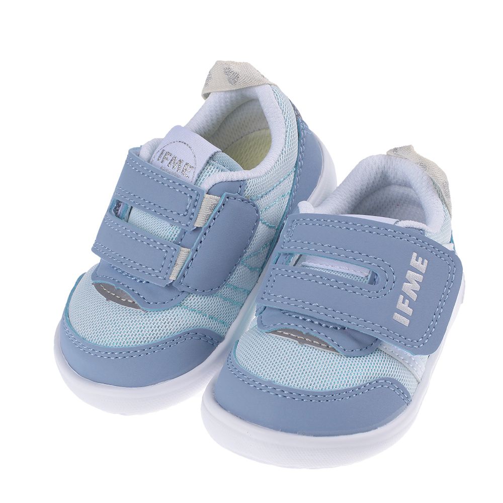 日本IFME - 日本IFME輕量系列水色藍寶寶機能學步鞋-水藍色