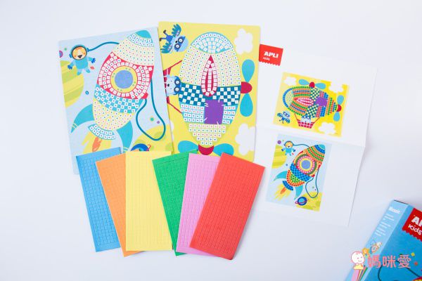 西班牙 APLI - 馬賽克拼貼-動物-底圖2張+275格拼貼6張