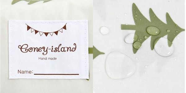 韓國 Coney Island - 防水睡袋收納袋(純棉內裏)-聖誕樹-綠 (77.5*42.5*11cm)