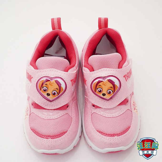 汪汪隊童鞋-電燈運動休閒鞋D233069粉-中小童段-電燈鞋-粉