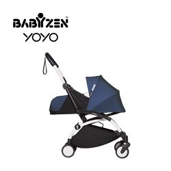 Stokke - YOYO² 法國 0+ 推車組合(含車架)-白色車架+法航藍色