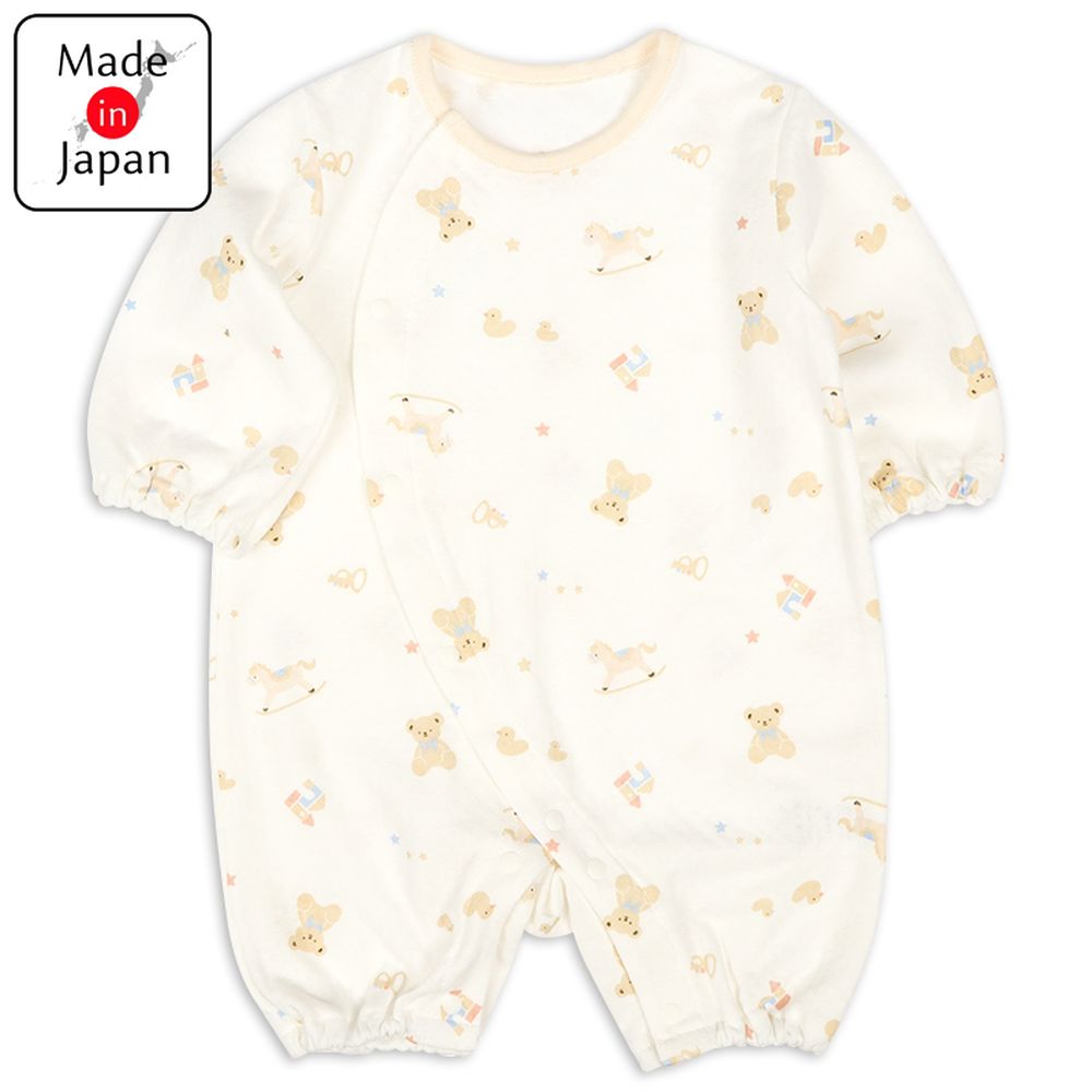 幼兒連身衣-玩具小熊-淺卡其色