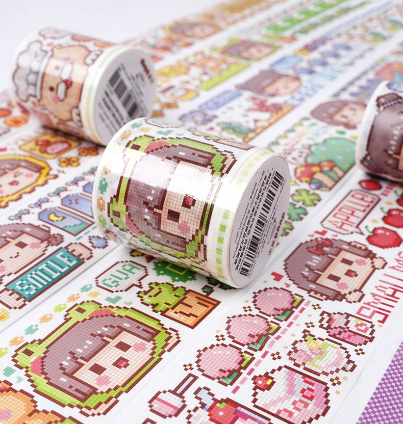 小麻糬手帳膠帶-魔幻世界(紙質款) (240cm)