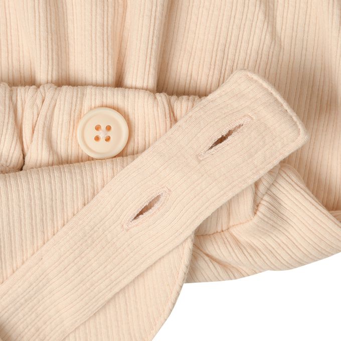 akachan honpo - 吊帶褲+T恤-動物-象牙白色