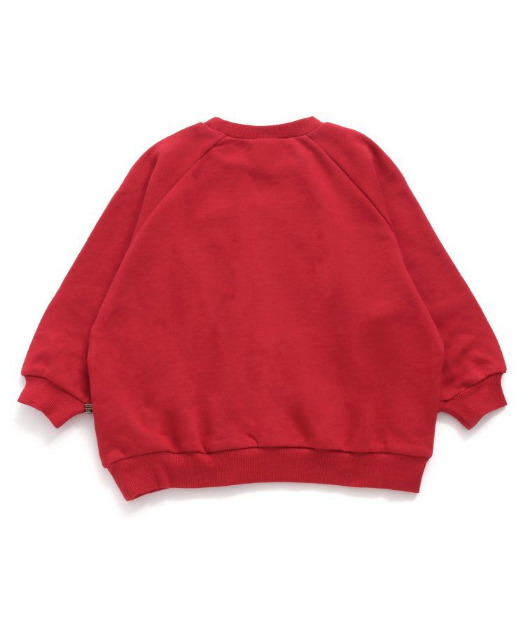 日本 BREEZE - 節慶滿點！裏毛長袖上衣-格紋-奶油米