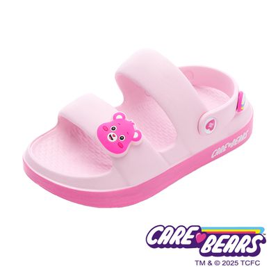 韓國 Care Bears - 彩虹熊 童鞋 雙絆帶涼鞋 CBKT59923-舒適輕量、防水材質，穿著無負擔-粉紅-(中大童段)