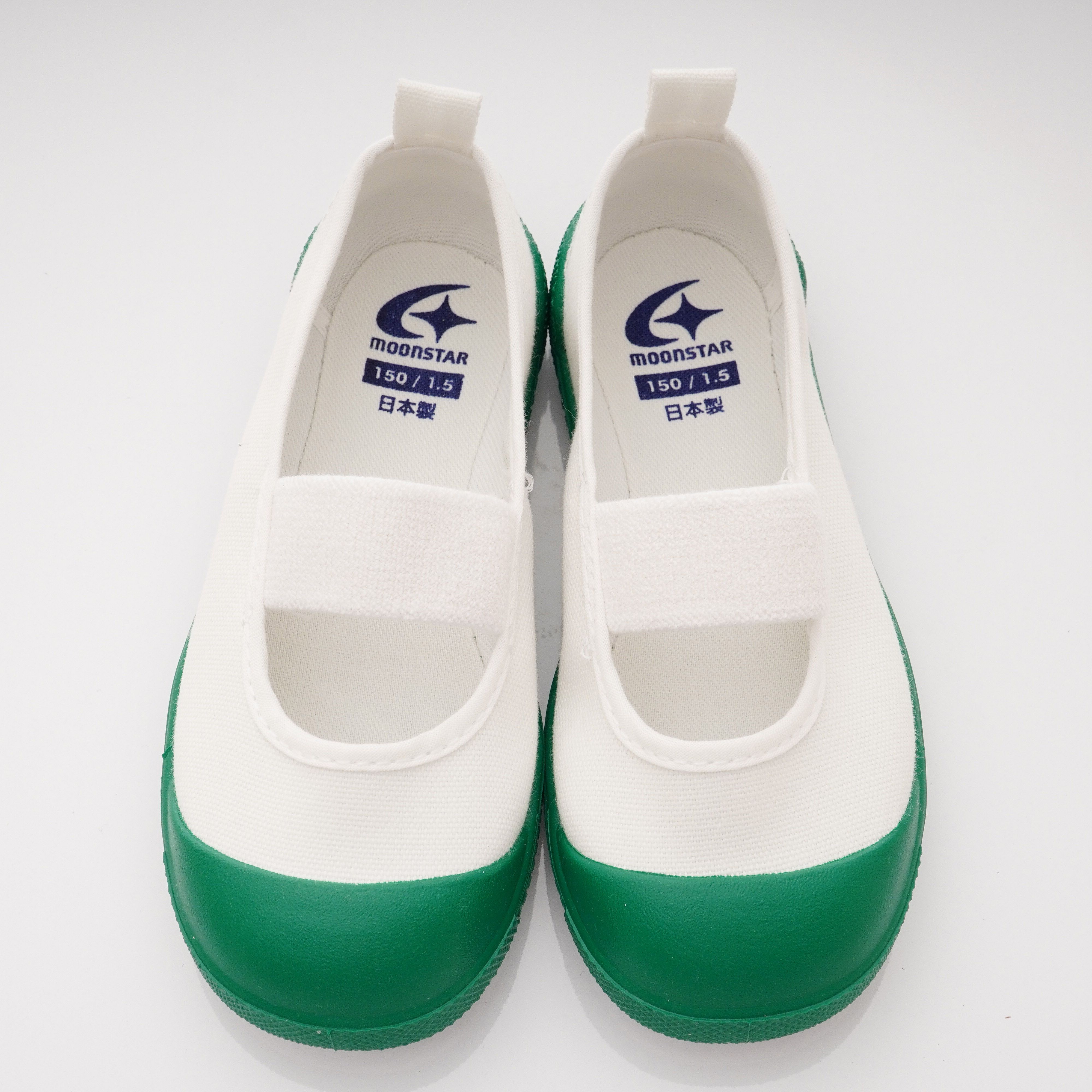 Moonstar日本月星 - 鐵氟龍易彎折幼兒園室內鞋款(中小童段)-綠