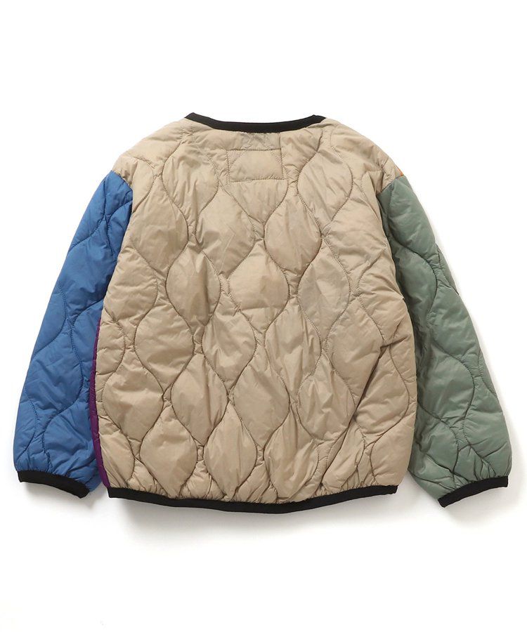 日本 BREEZE - 圓領好搭絎縫鋪棉外套(可機洗)-紅