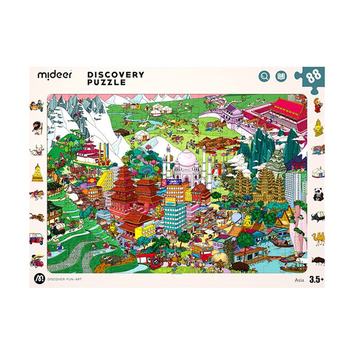MiDeer - 世界百科探索拼圖-亞洲(88片)