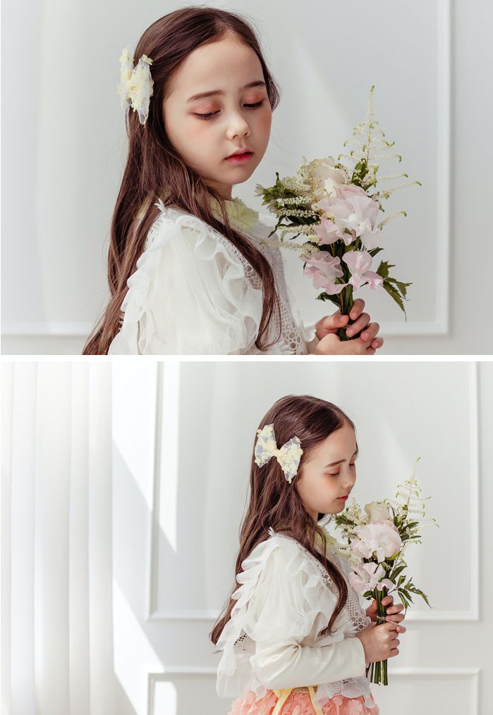 韓國 Bimbo Bimba - 髮飾禮盒組-蜜桃粉A