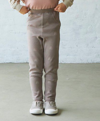 日本 PAIRMANON - 百搭彈性貼身長褲-直條紋-海軍藍