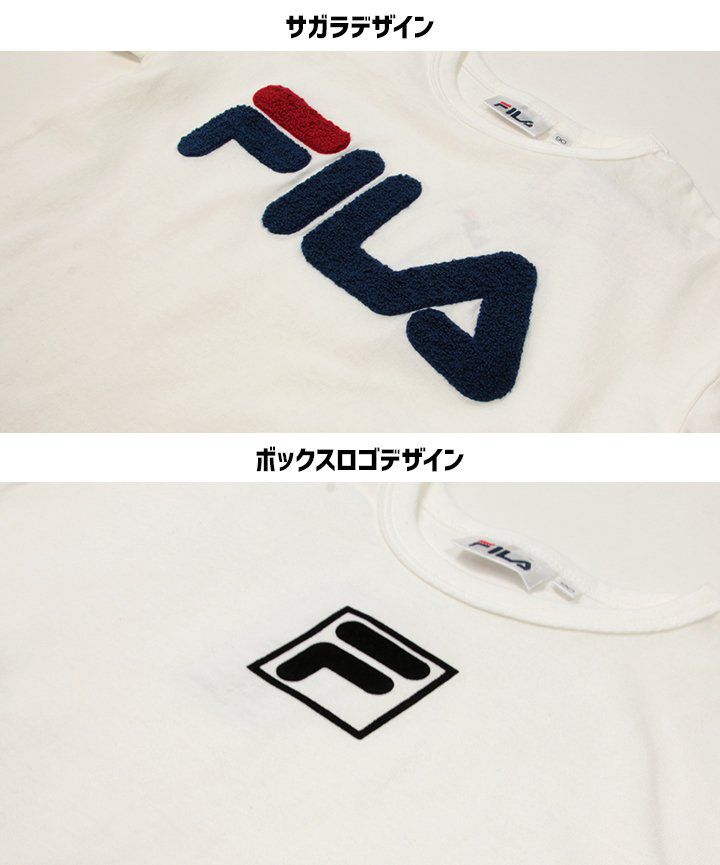 日本 Chil2 - FILA聯名 休閒短袖上衣-方型logo-白