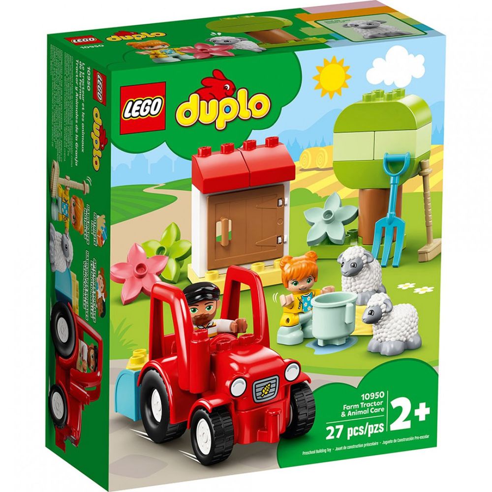 樂高 LEGO - 樂高積木 LEGO《 LT10950 》Duplo 得寶系列 - 拖拉機 & 動物照護中心-27pcs