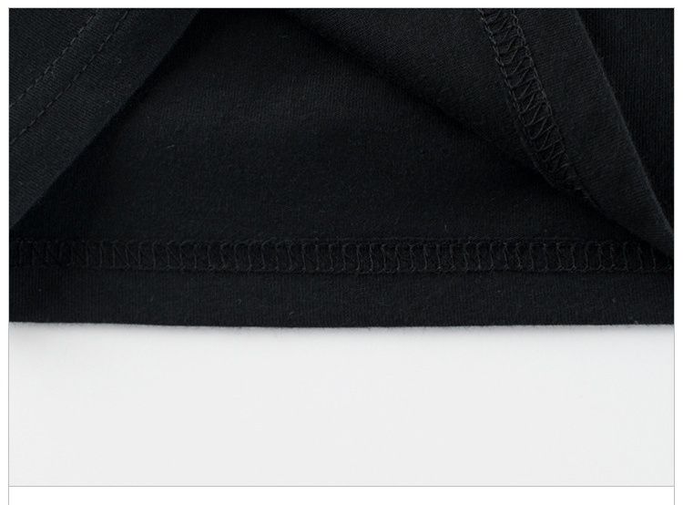 純棉短袖上衣-小橘貓-黑色