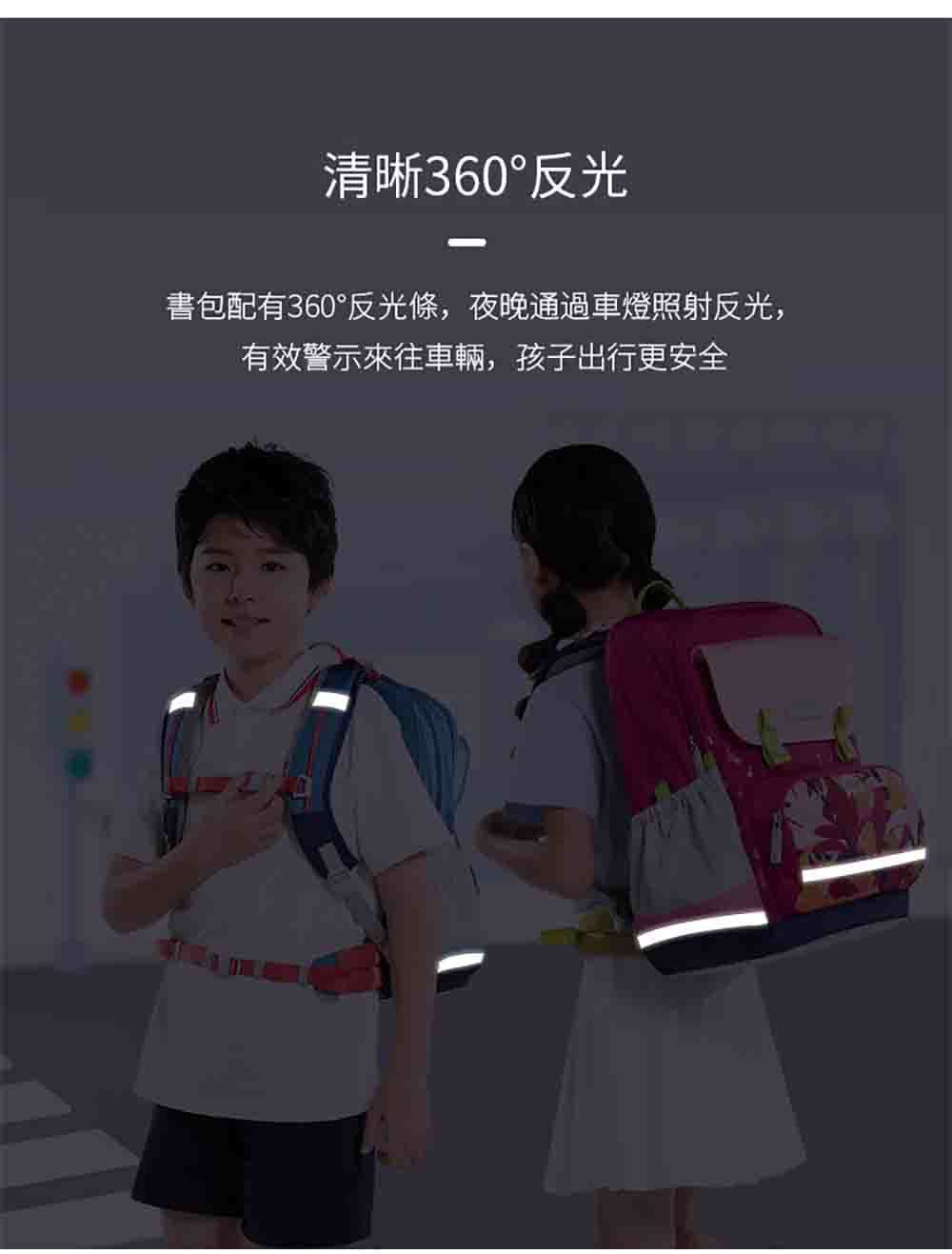 MoonRock - 護脊書包-SP200P 太空漫遊-藍色成長型護脊書包 建議身高120-160cm-21L