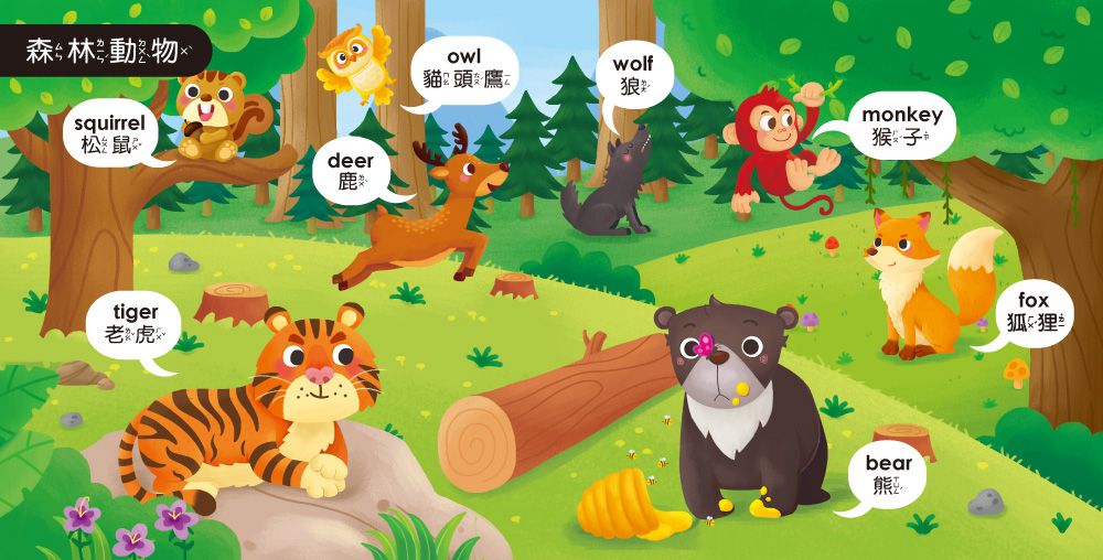 孩子的第一台手提觸控平板：交通工具．動物-內含36個交通工具+36個動物-中英台3語學習+9首兒歌+互動遊戲