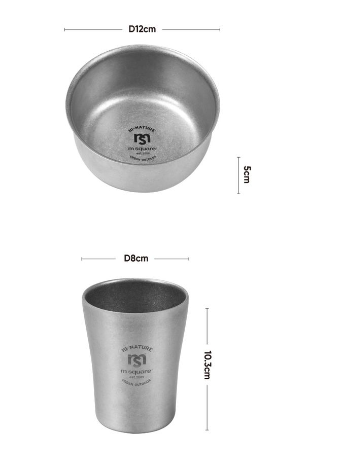 M Square - 雪花灰不銹鋼單層碗 (二入)