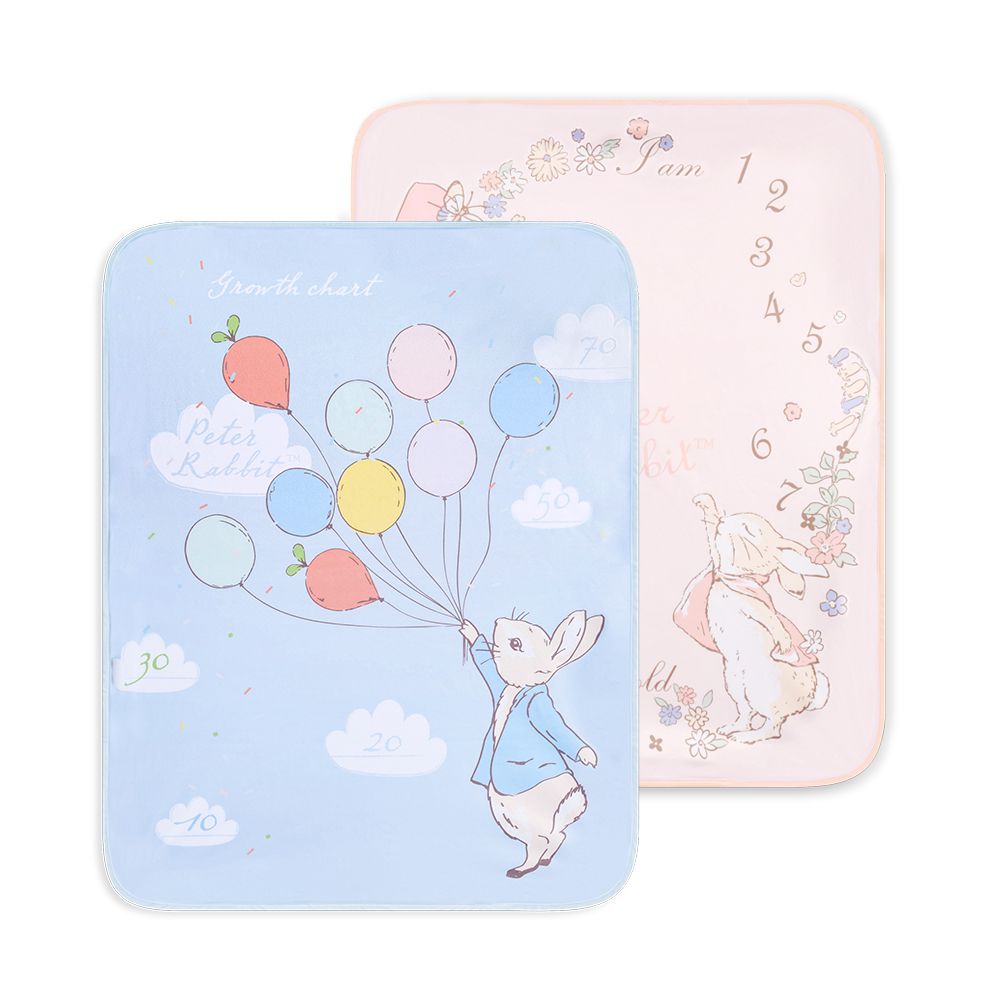 比得兔冬夏兩用尿墊毯 70x90cm(隔尿墊 保潔墊 尿布墊 防水墊 小被被 蓋毯)-花冠比得兔