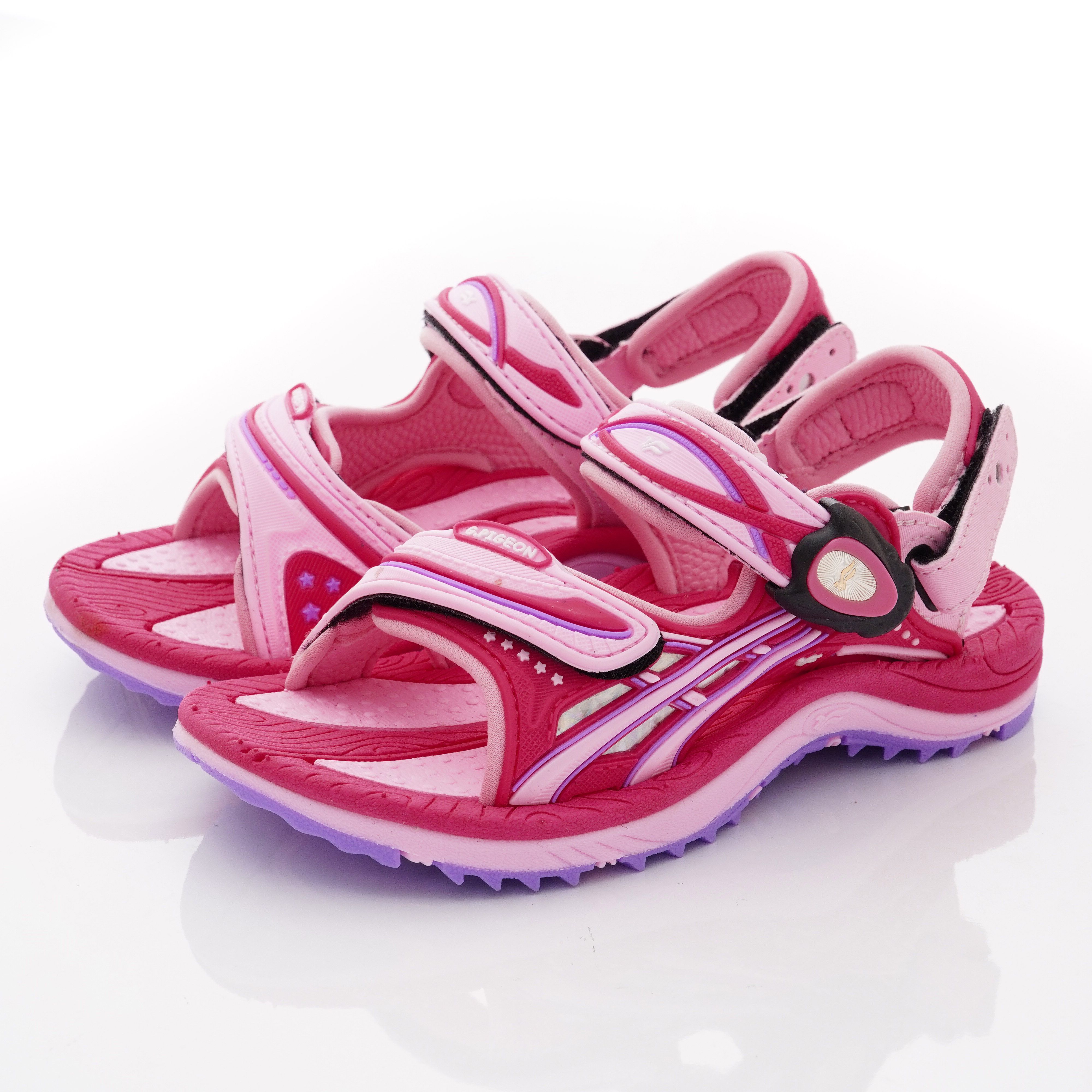 G.P - 造型磁扣兩穿涼拖鞋款(中小童段)-桃紅色