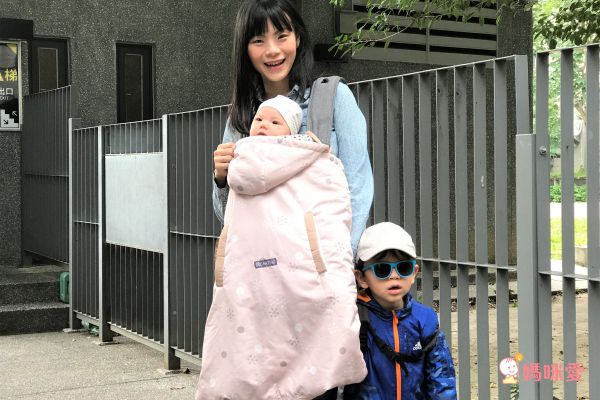 Caring - 多功能揹巾 (防風保暖披風披巾)-公主粉