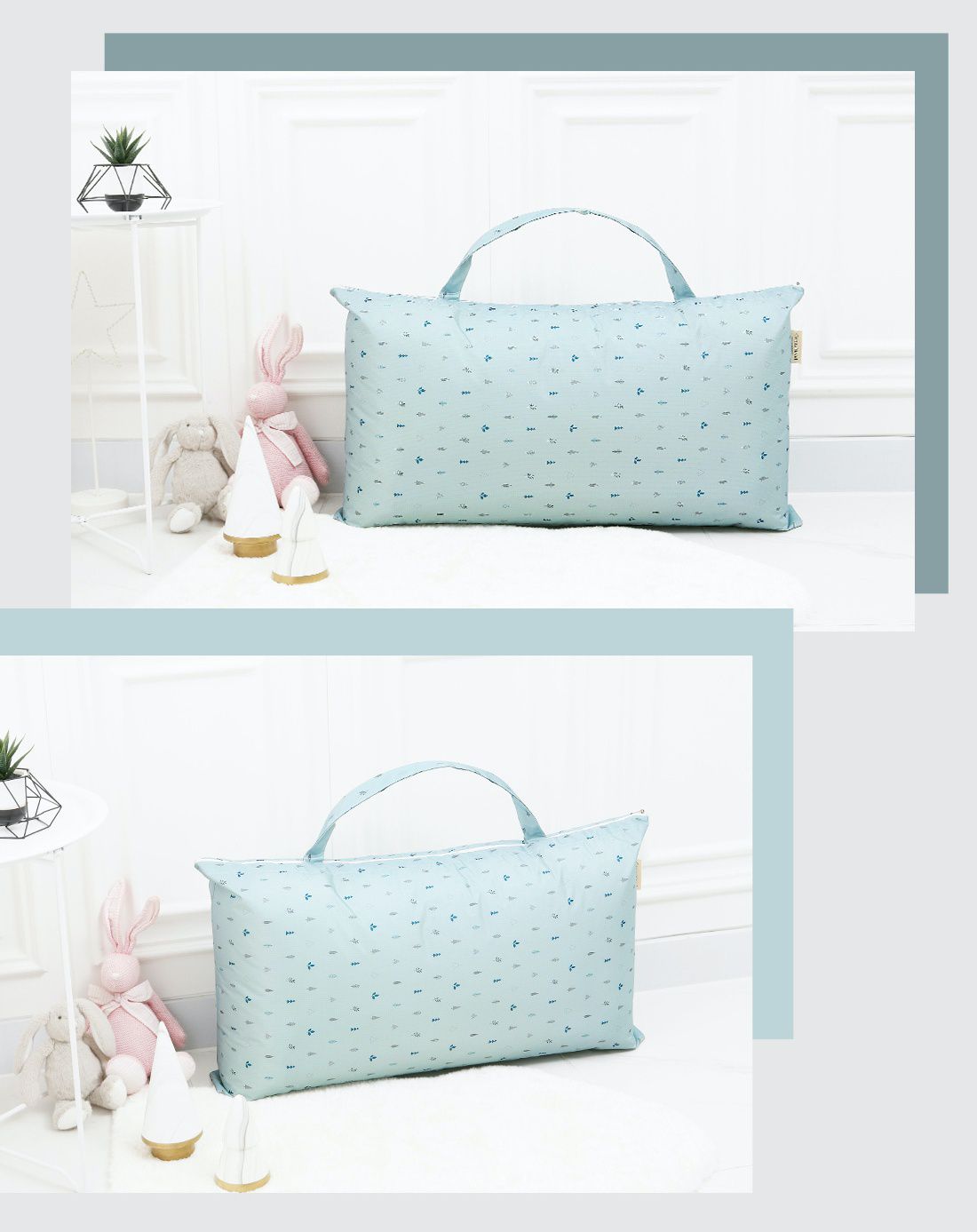 韓國 Coney Island - 加大版防水睡袋收納袋-天藍森林 (81.5*42.5*11cm)