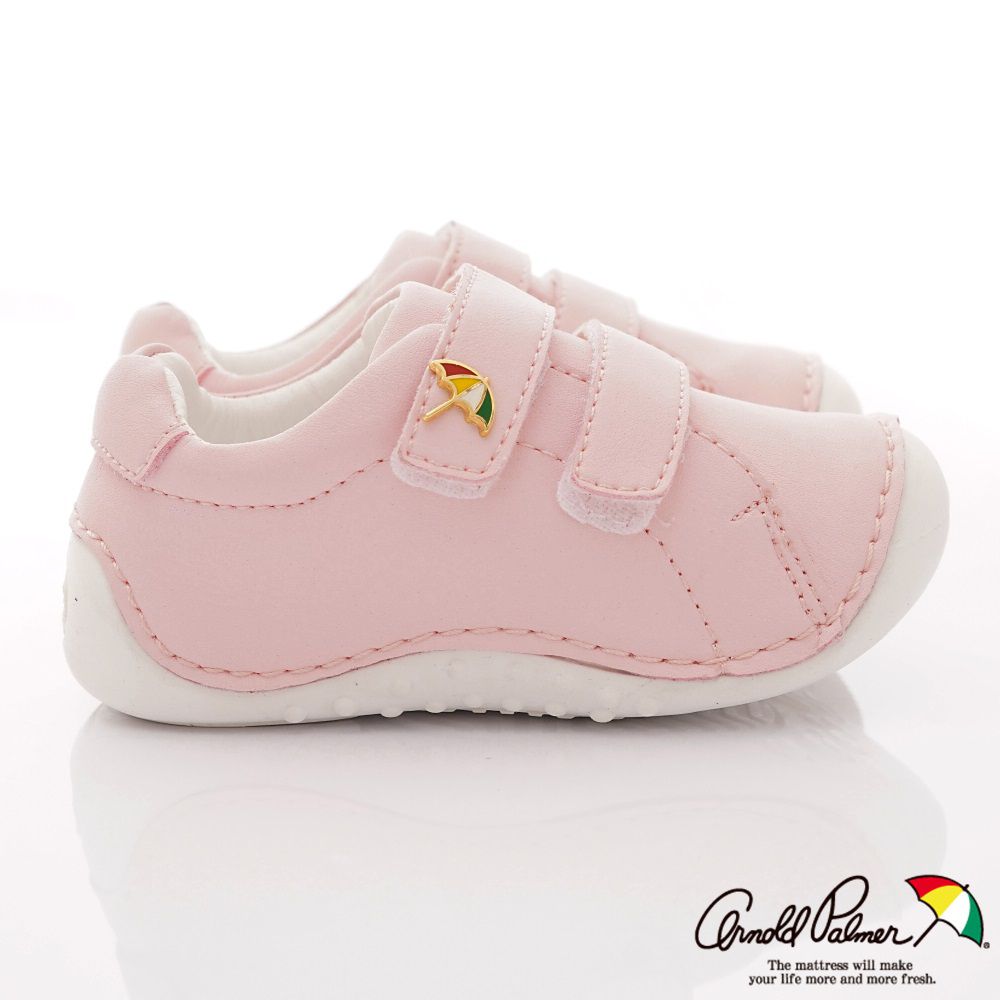 Arnold Palmer 雨傘牌 - 專櫃童鞋-皮質超輕學步鞋專櫃款(寶寶段)-粉-台碼=尺寸cm